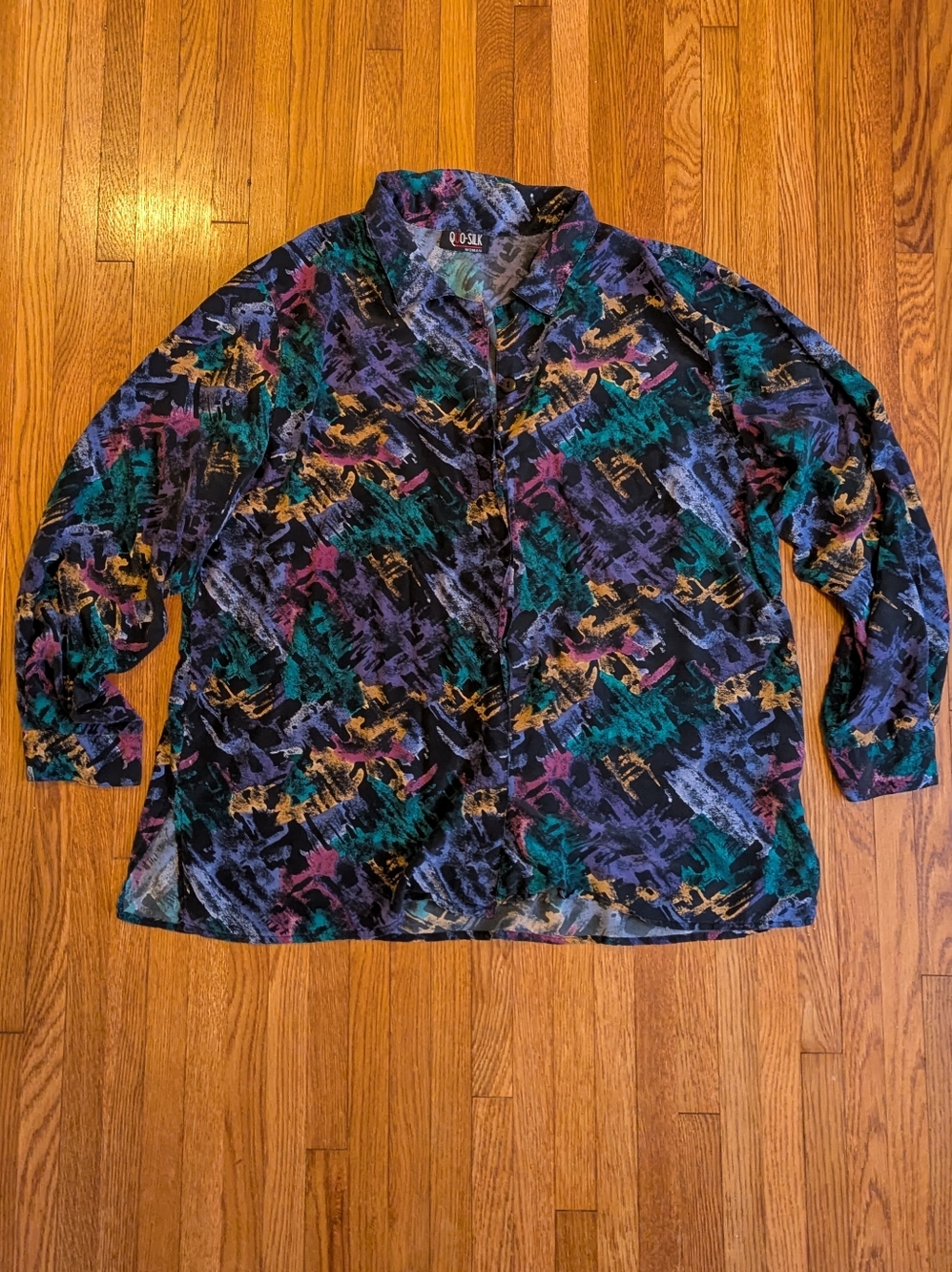 Vintage Silk Button Down Shirt